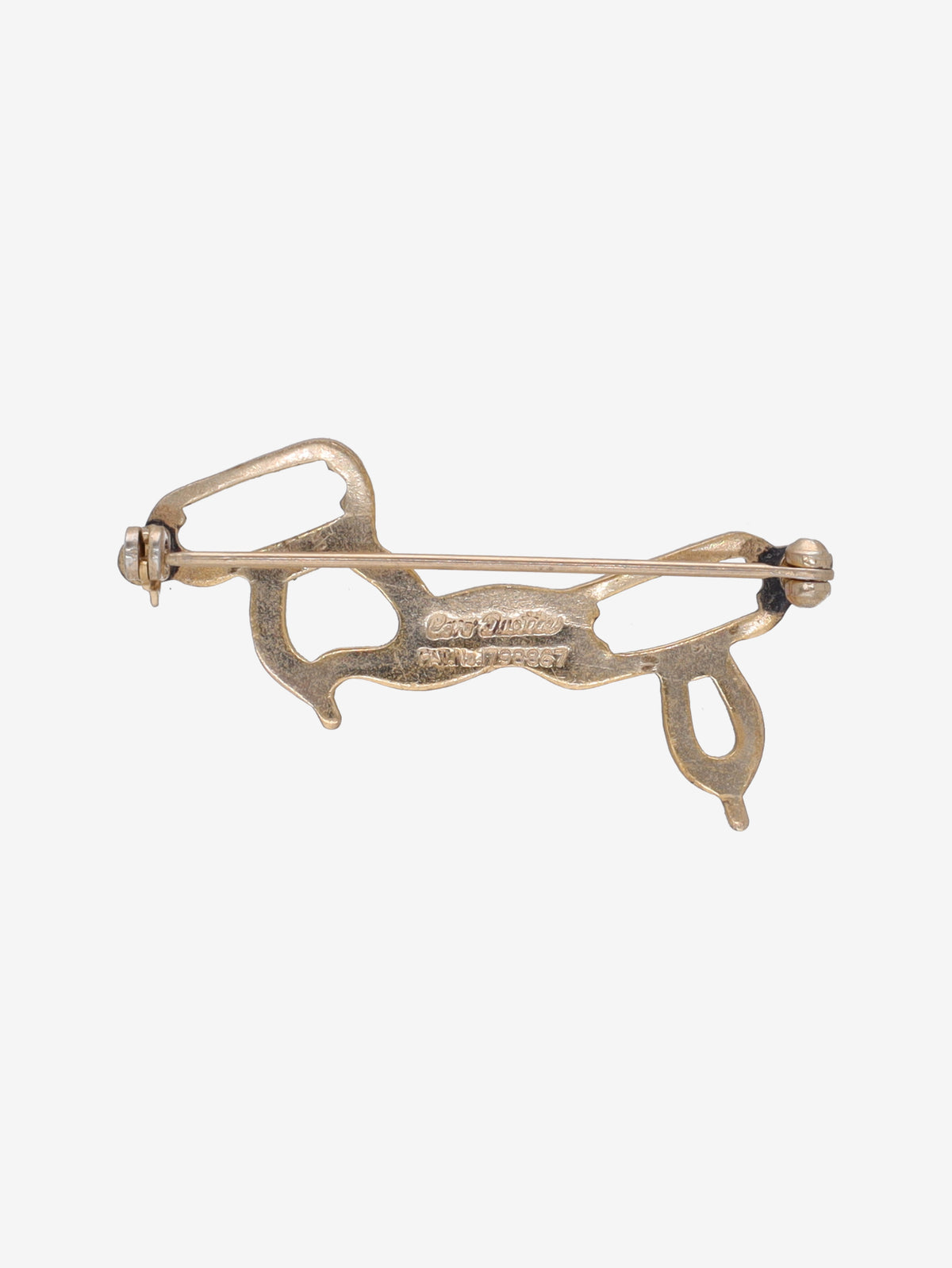 Vintage Abstract Gold Brooch W290626.22  Vintage 