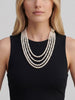 Vintage Four-Strand Faux Pearl Necklace W290626.3  Vintage 