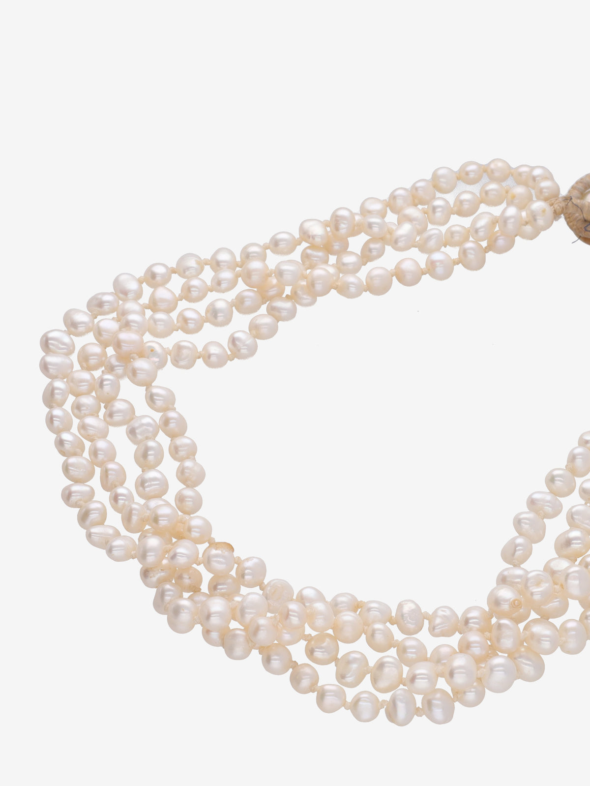 Vintage Four-Strand Faux Pearl Necklace W290626.3  Vintage 