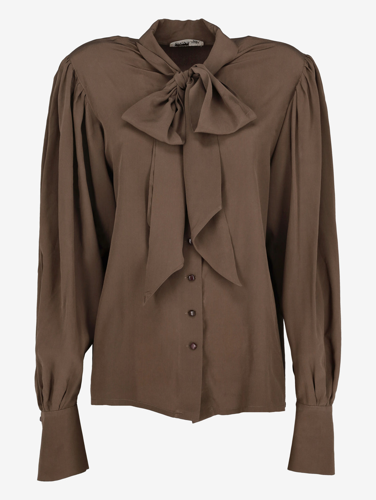 Vintage Lightweight Shirt with Convertible Scarf Collar W2926.22  Vintage 