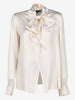 Vintage Lightweight Shirt with Convertible Scarf Collar W2926.23  Vintage 