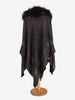 Vintage Wool Poncho With Fur Collar WCV041224.1  Vintage 