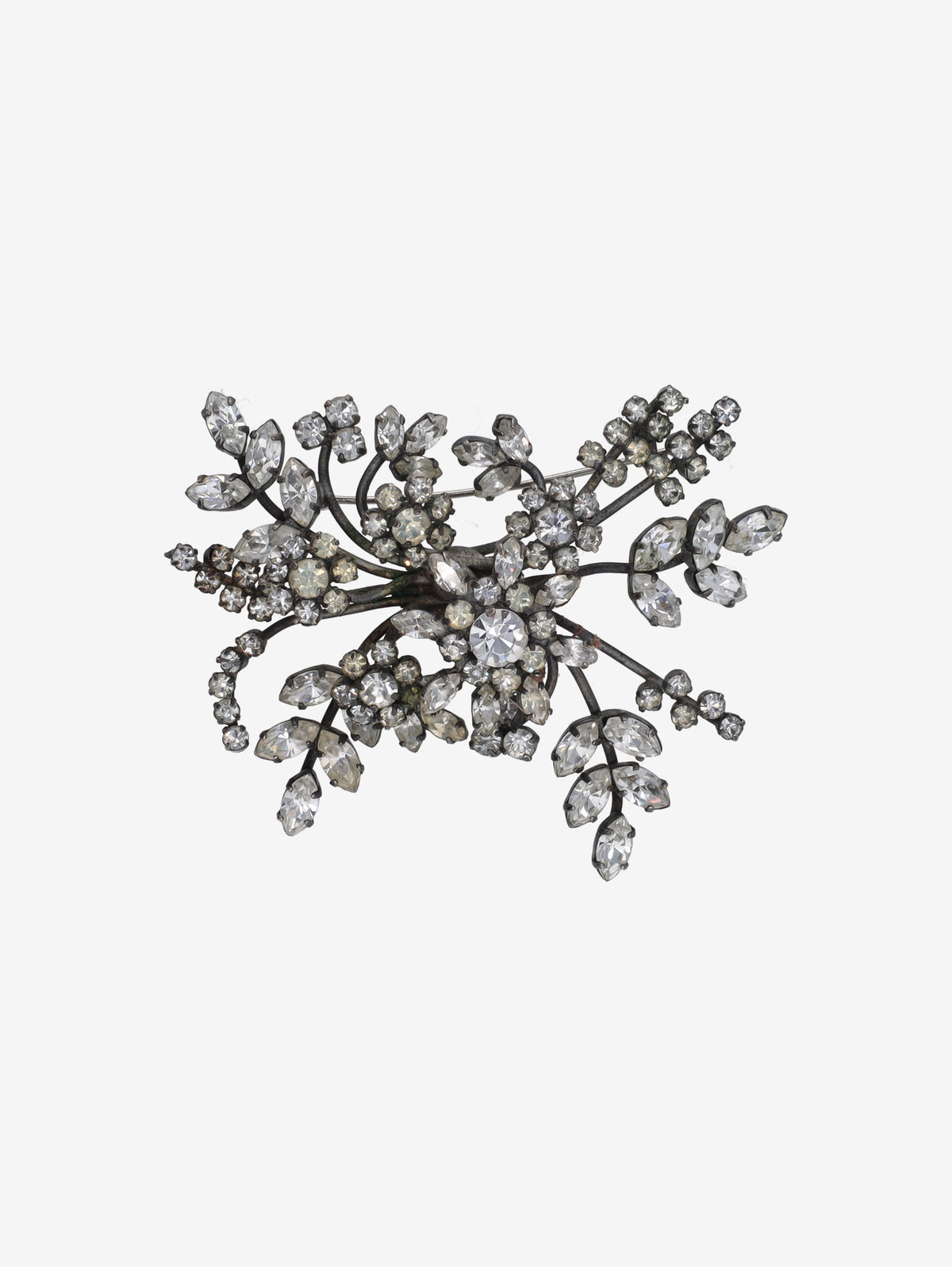 Vintage Bouquet Brooch with Crystal Embellishments WCV13032025.48.19  Vintage 