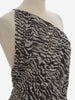 Asymmetric Zebra Maxi Dress