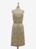 Vintage Beaded And Rhinestone Midi Dress - 50s