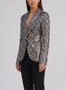 Structured Sequin Stripe Blazer with Ruby Cabochons - Archival Vivienne Westwood AR141  Vivienne Westwood 