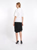 Short sleeves white Y2K Gothic by Yohji Yamamoto blouse