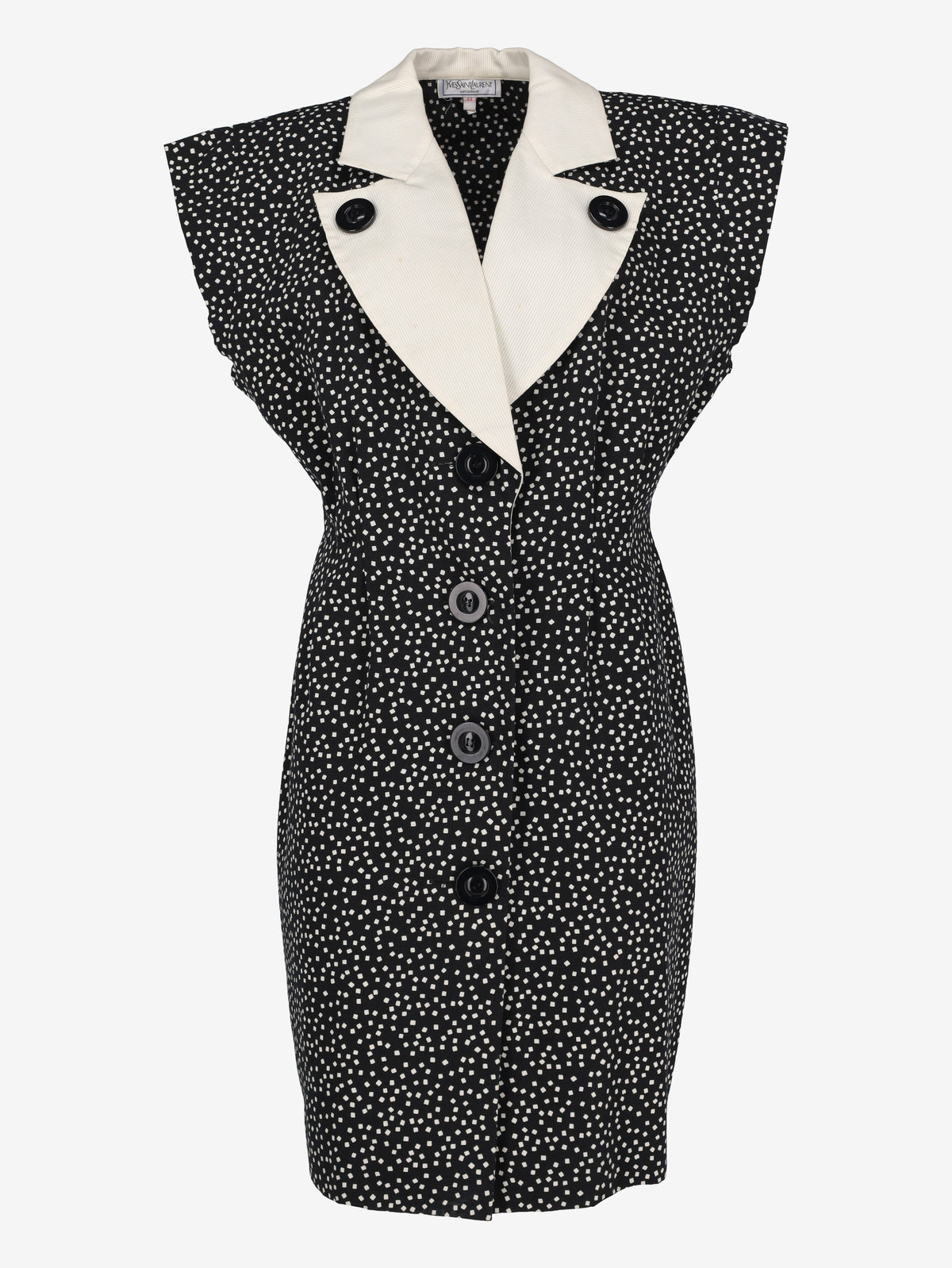 Yves Saint Laurent Polka Dot Midi Dress MR13526.2  Yves Saint Laurent 