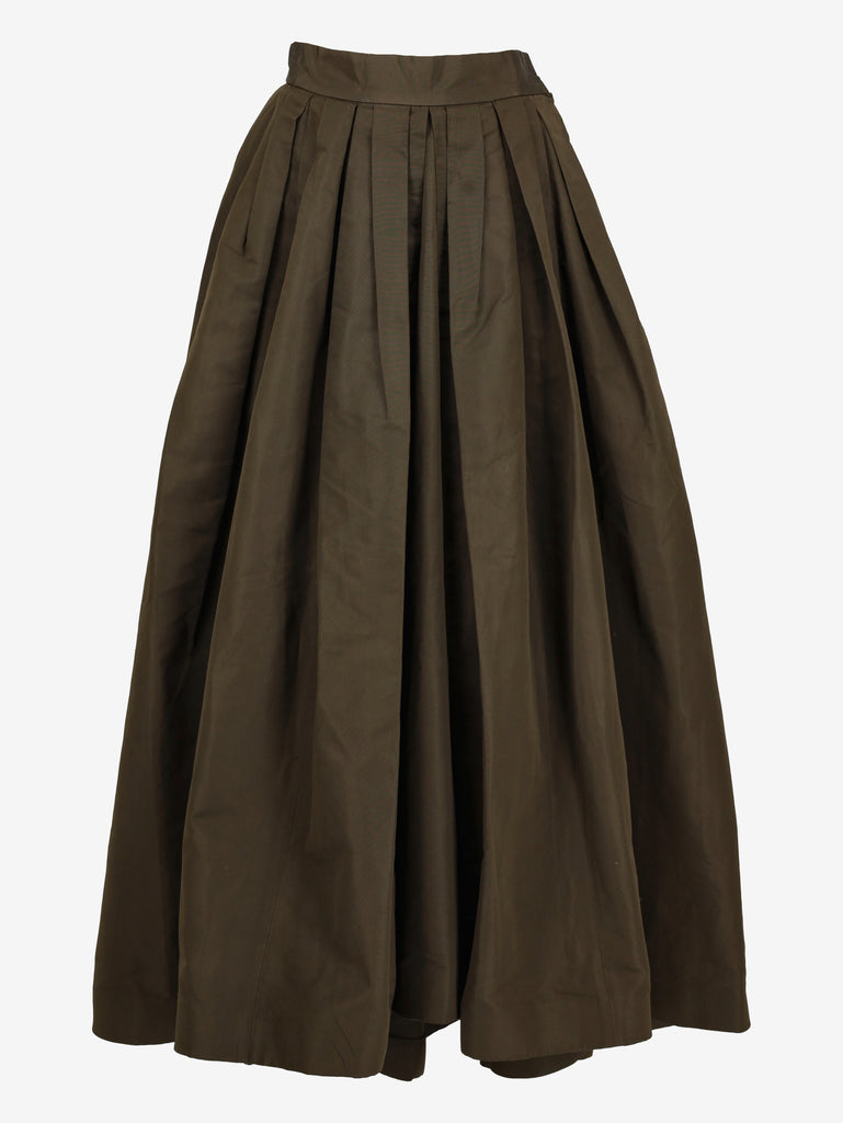 Yves Saint Laurent Voluminous Green Maxi Skirt W2926.26  Yves Saint Laurent 