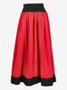 Saint Laurent Red and Black Voluminous Maxi Skirt W2926.27  Yves Saint Laurent 