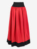 Saint Laurent Red and Black Voluminous Maxi Skirt W2926.27  Yves Saint Laurent 