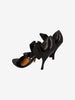 Yves Saint Laurent Rive Gauche D'Orsay Velvet & Leather Ribbon Pumps W2926.50  Yves Saint Laurent 