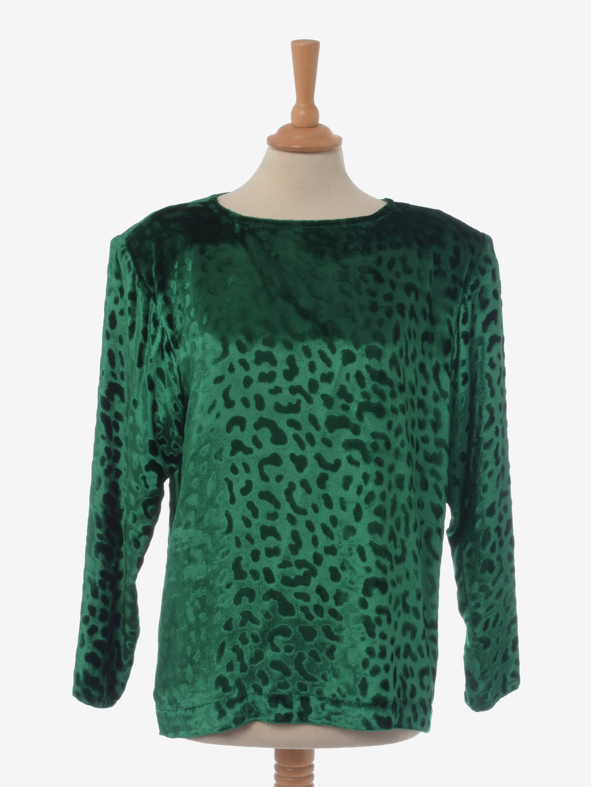 Yves Saint Laurent Green Velvet Blouse - '80s