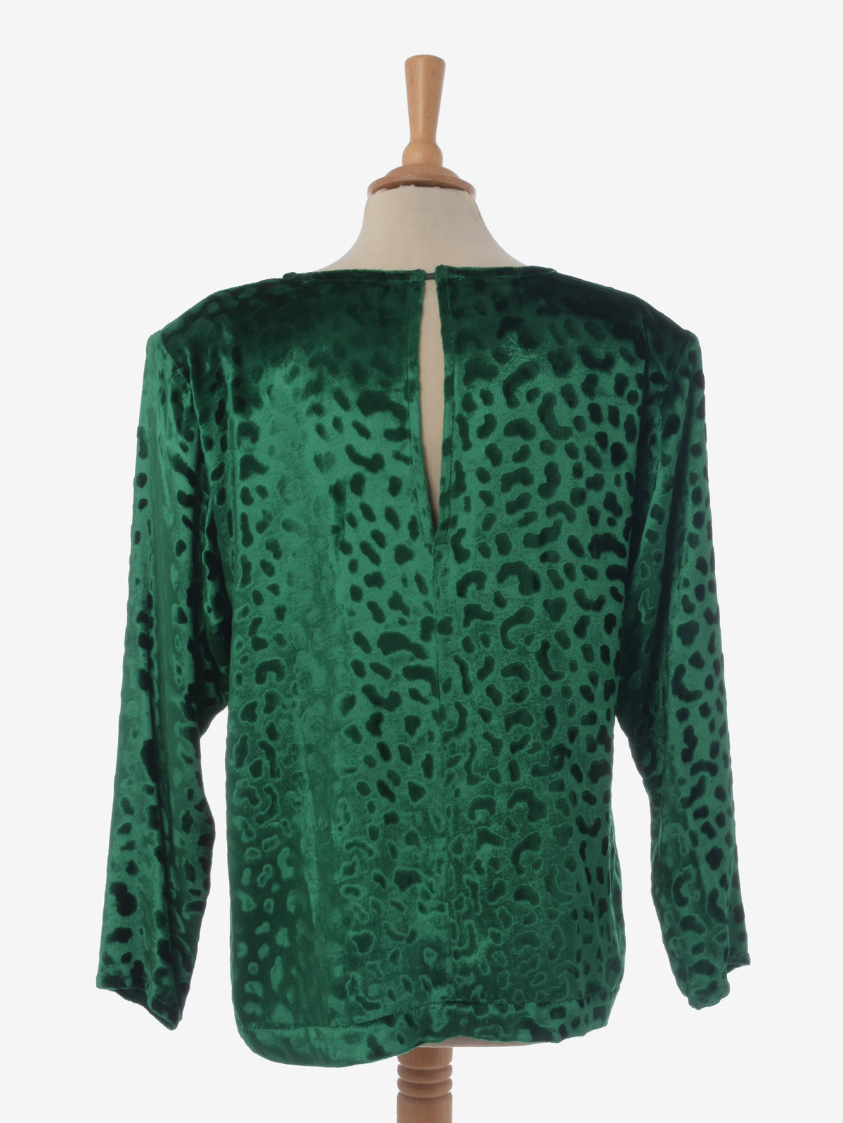 Camicetta di velluto verde Yves Saint Laurent - anni '80