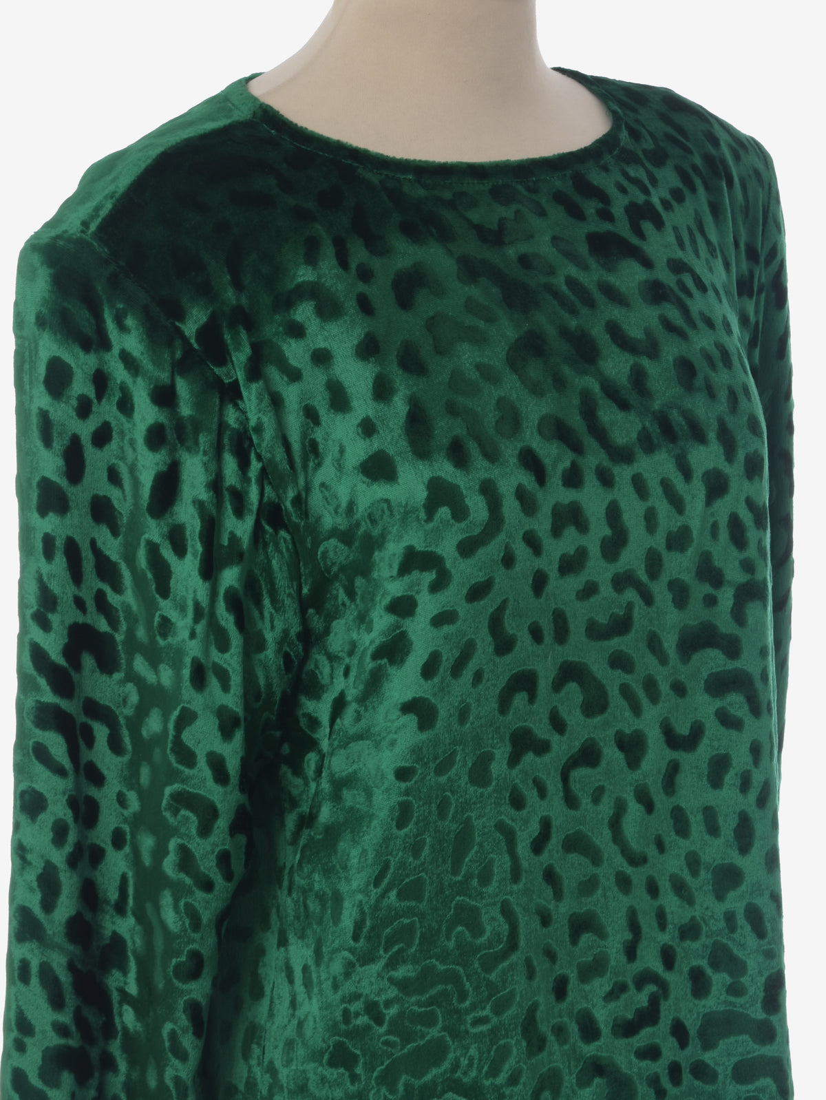 Yves Saint Laurent Green Velvet Blouse - '80s