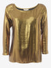 Yves Saint Laurent Gold Blouse - '80s