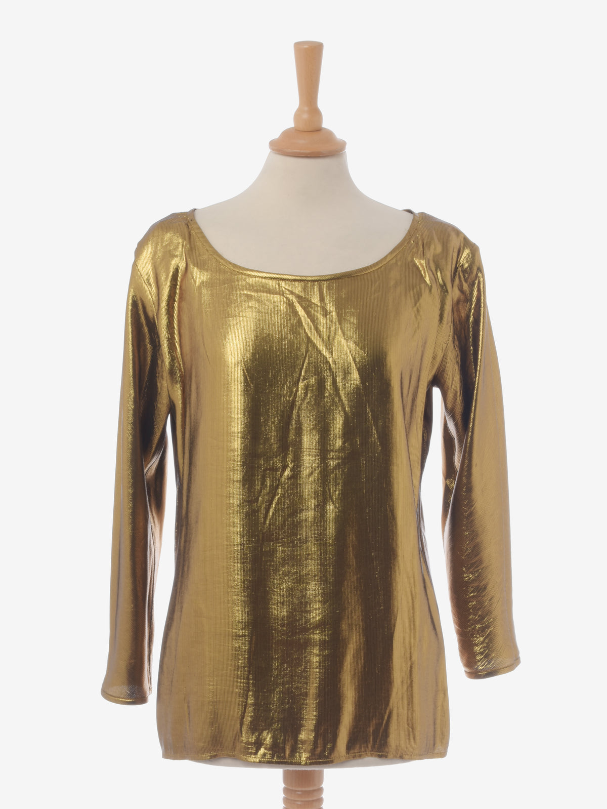 Yves Saint Laurent Gold Blouse - '80s