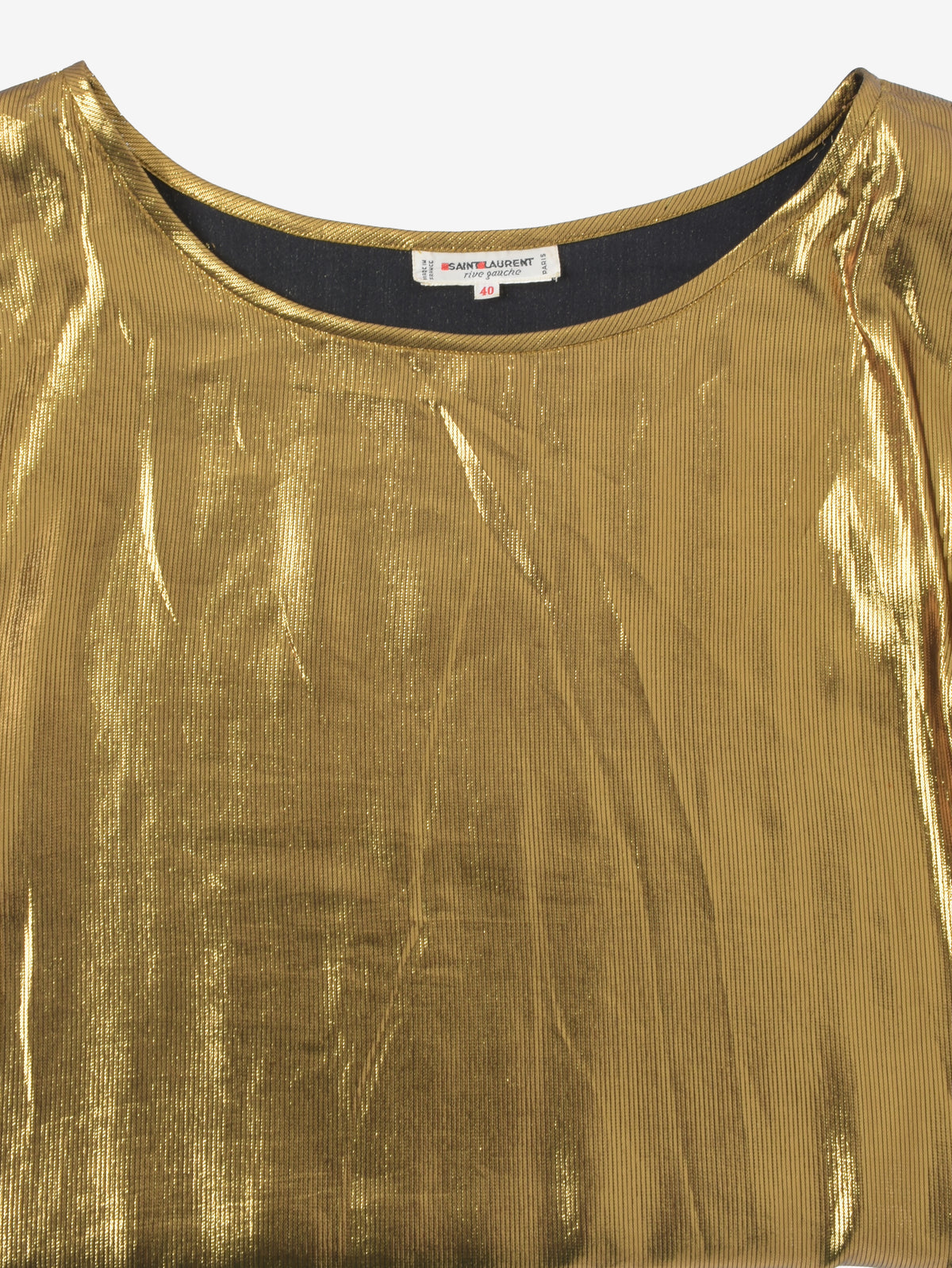 Yves Saint Laurent Gold Blouse - '80s