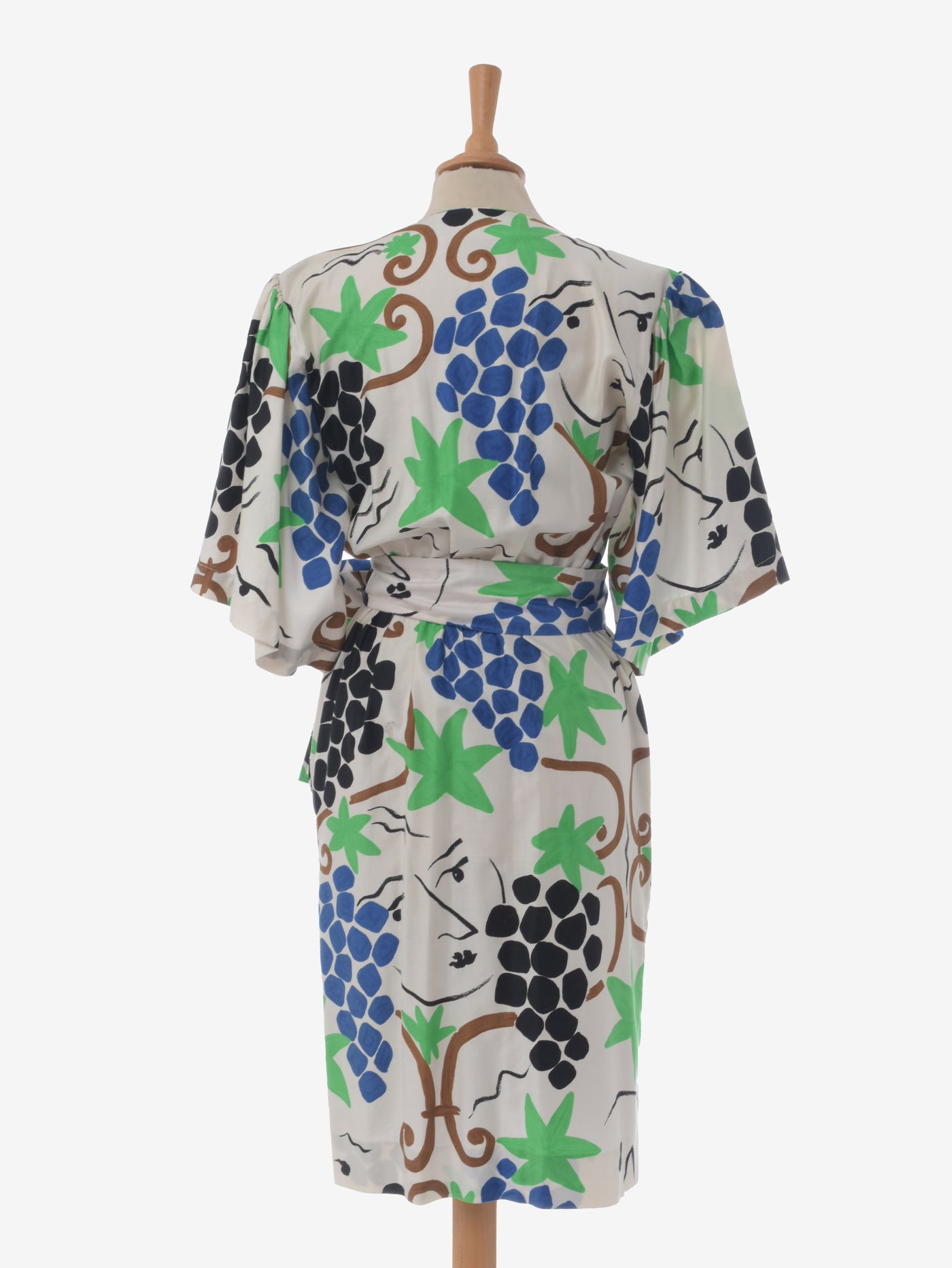 Yves Saint Laurent Patterned Wrap Dress - 80s