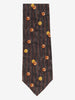 Ermenegildo Zegna Brown Tie with Button Motif MU260921.98  Ermenegildo Zegna 