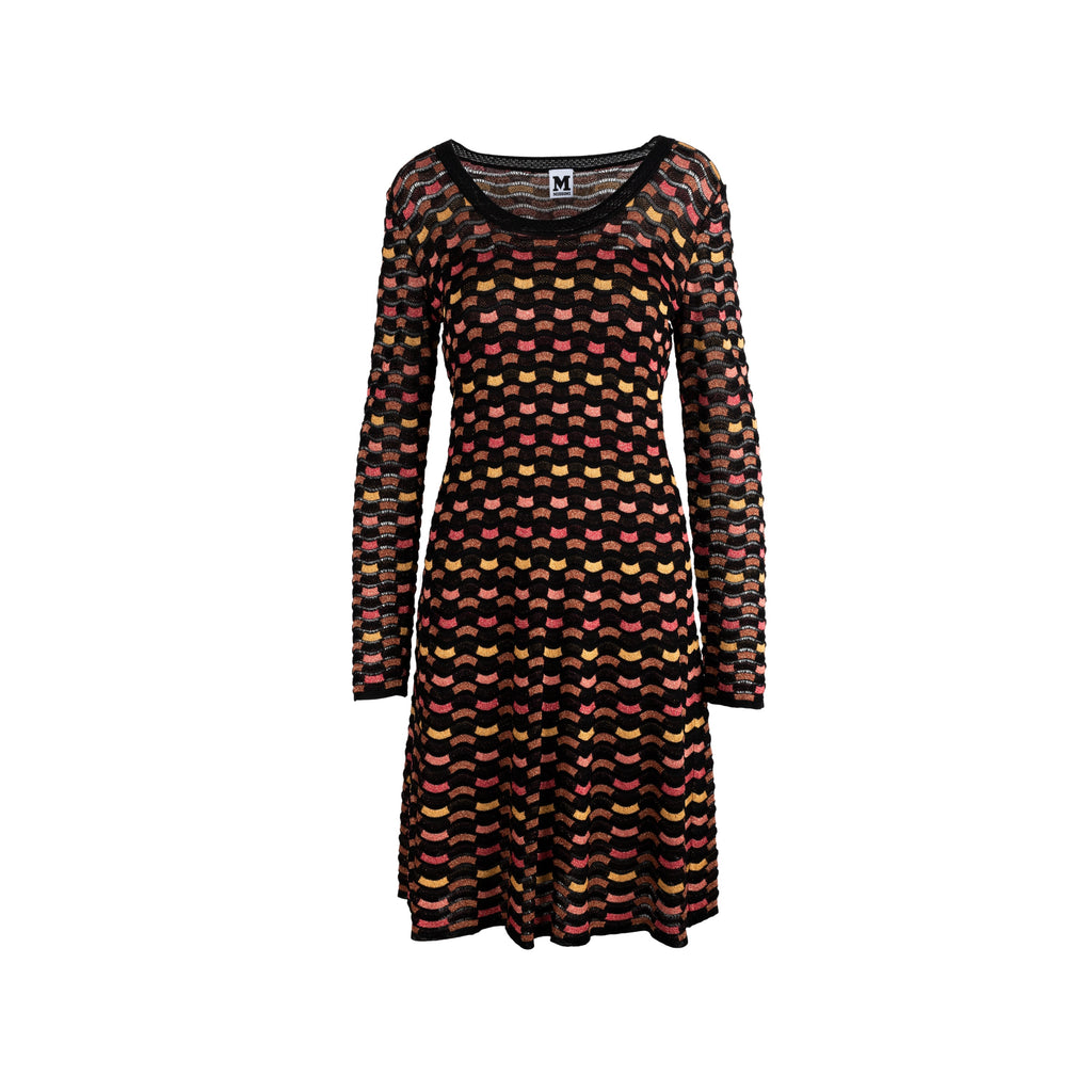Missoni multicolour midi dress with long sleeves pre-owned