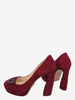 Prada Burgundy Suede Pumps