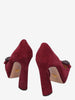 Prada Burgundy Suede Pumps