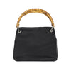 Gucci by Tom Ford bamboo handle black nylon handbag Pre-Owned