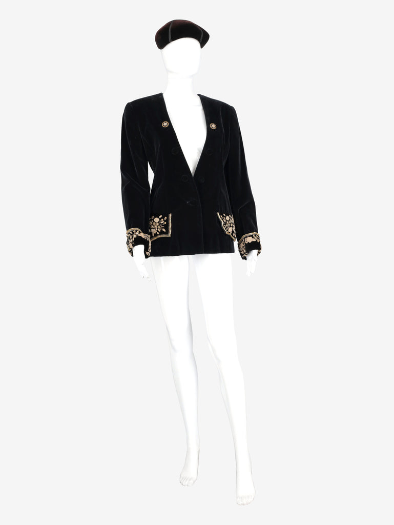 Giorgio Armani Embroidered Velvet Jacket