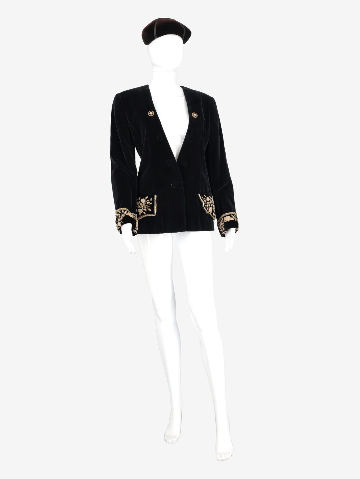 Giorgio Armani Embroidered Velvet Jacket