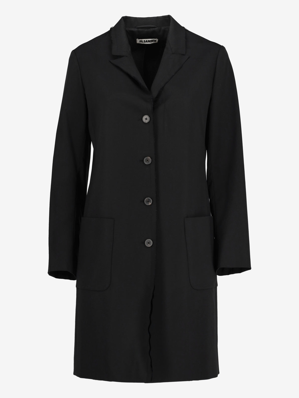 Jil Sander Black Wool Coat W271125.4  Jil Sander 