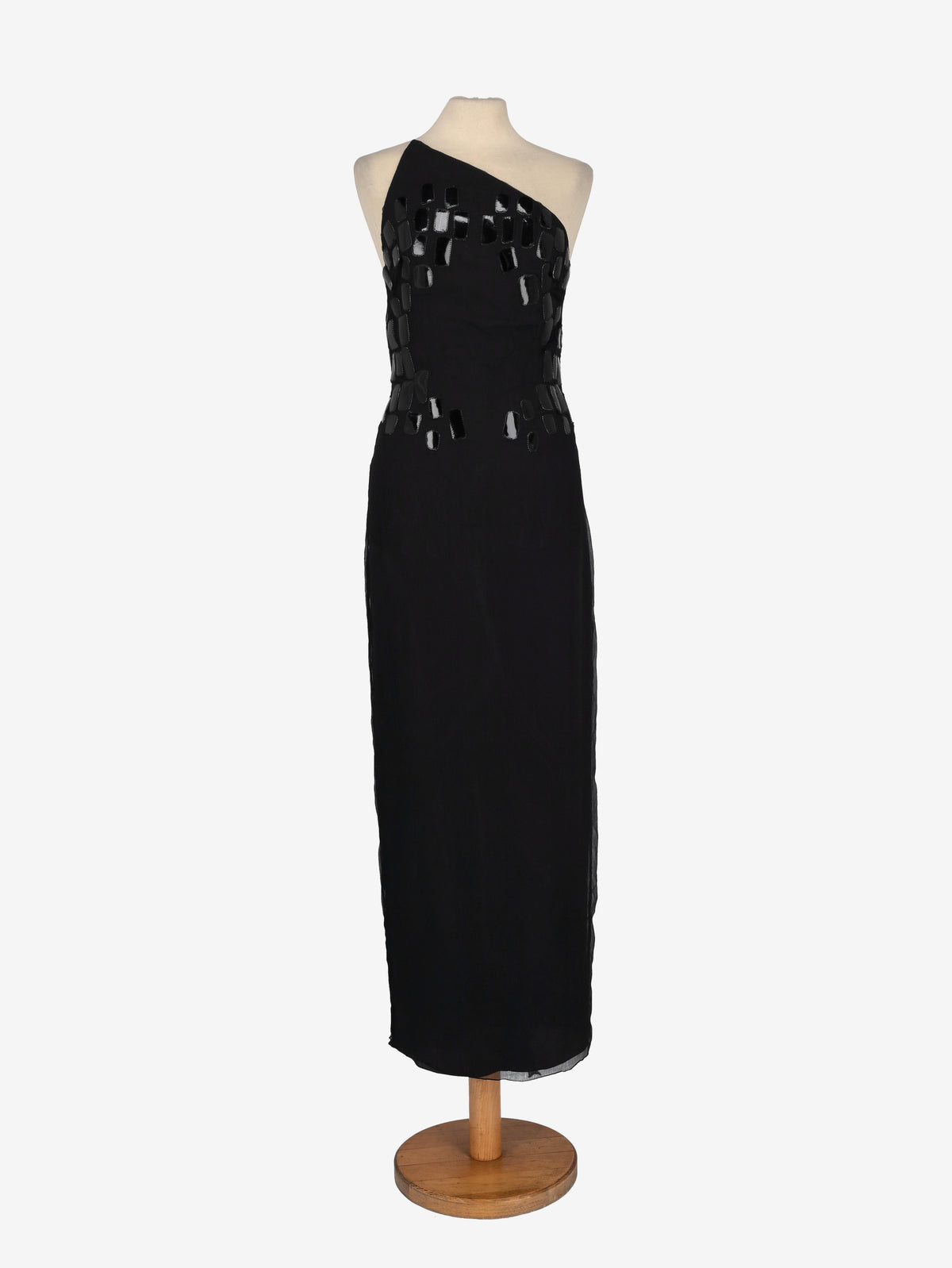 Mondrian Nightgown with Leather Inserts WCV041224.23  Mondrian 