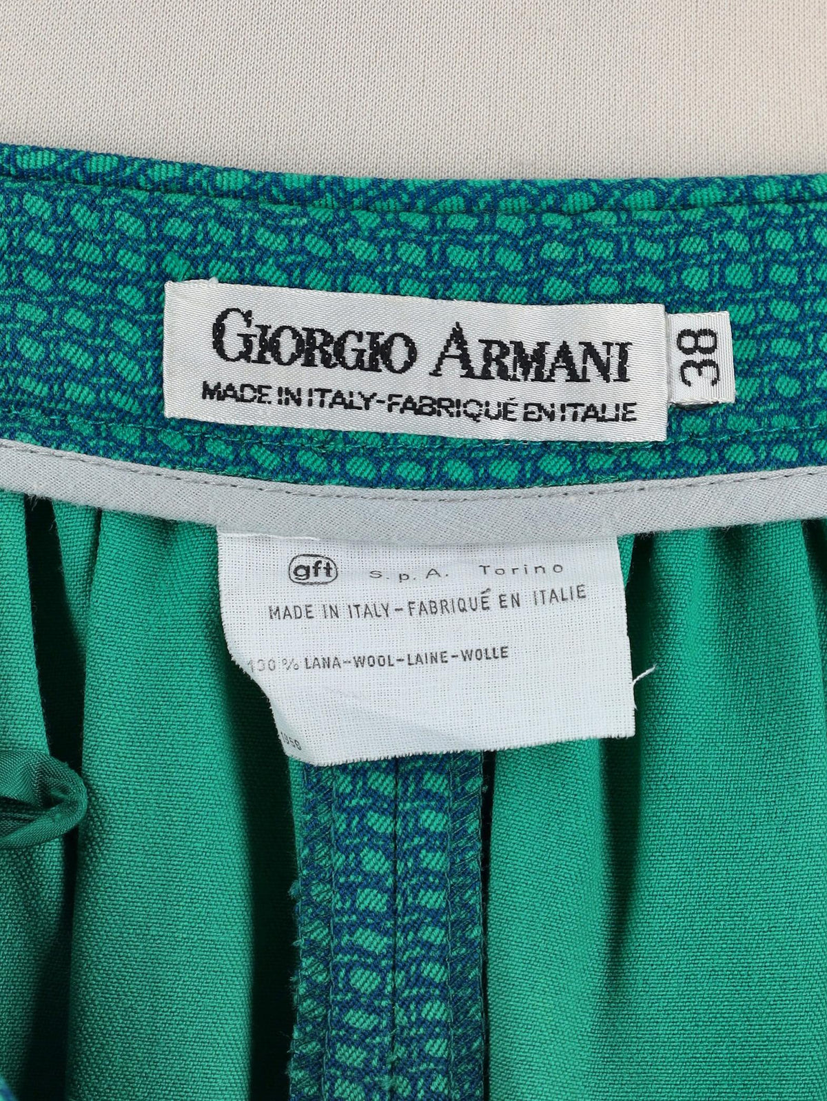 Giorgio Armani Green Wool Midi Skirt MR61125.41  Giorgio Armani 