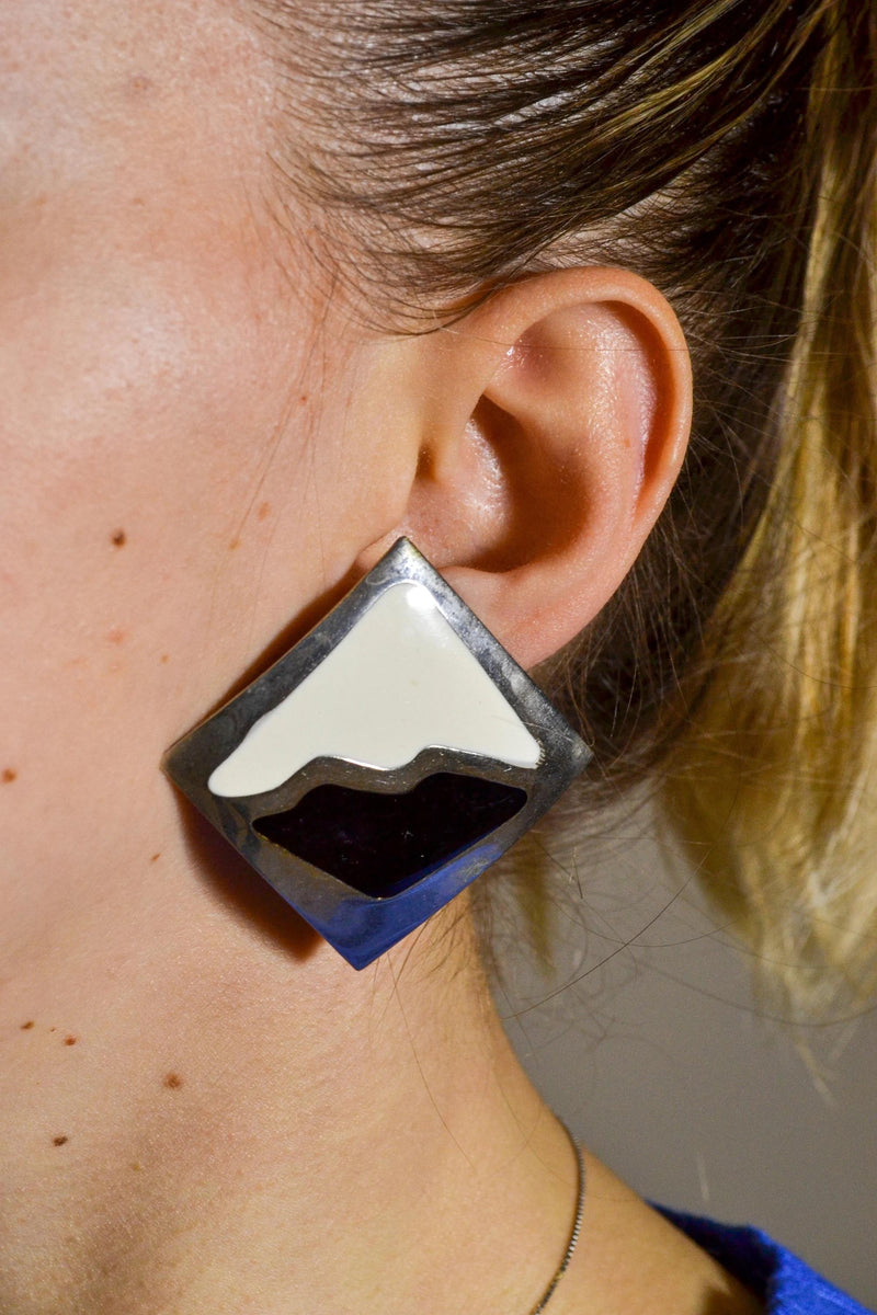 Thierry Mugler Square Clip-on Earrings W22040621  Thierry Mugler 