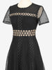 Maje Black Eyelet Lace Midi Dress WCV161224_68  Maje 