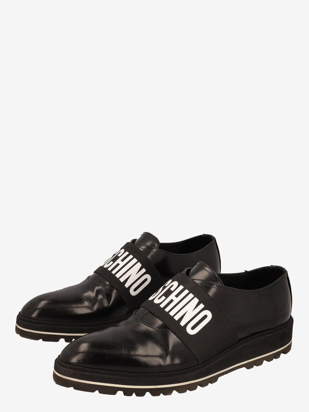 Moschino Men's Shoes in Black Patent Leather WCV250819.05  Moschino 