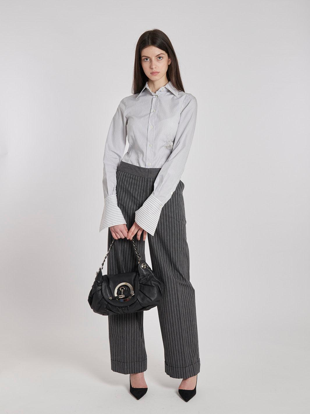 1990s Antonio Marras grey palazzo pants with striped pattern MZ1911552  Marras 