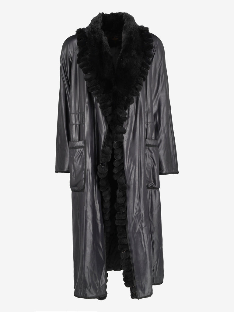 Fendi Long Coat With Fur Inserts W2511.115.06  Fendi 