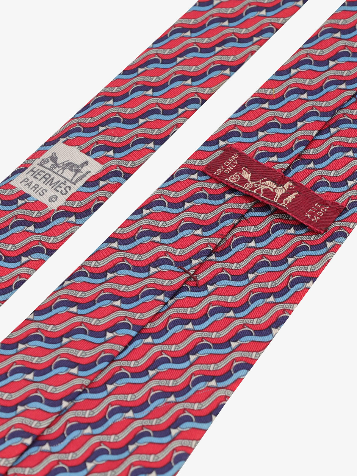Hermès Waves Print Tie 161225.27  Hermes 