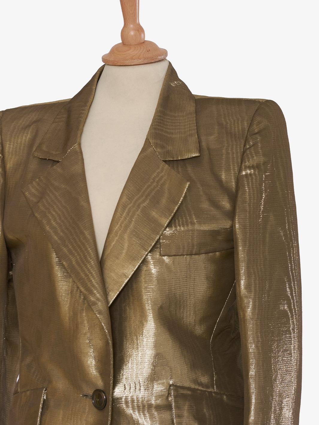 Juanita Sabbadini Gold Lurex Tailleur