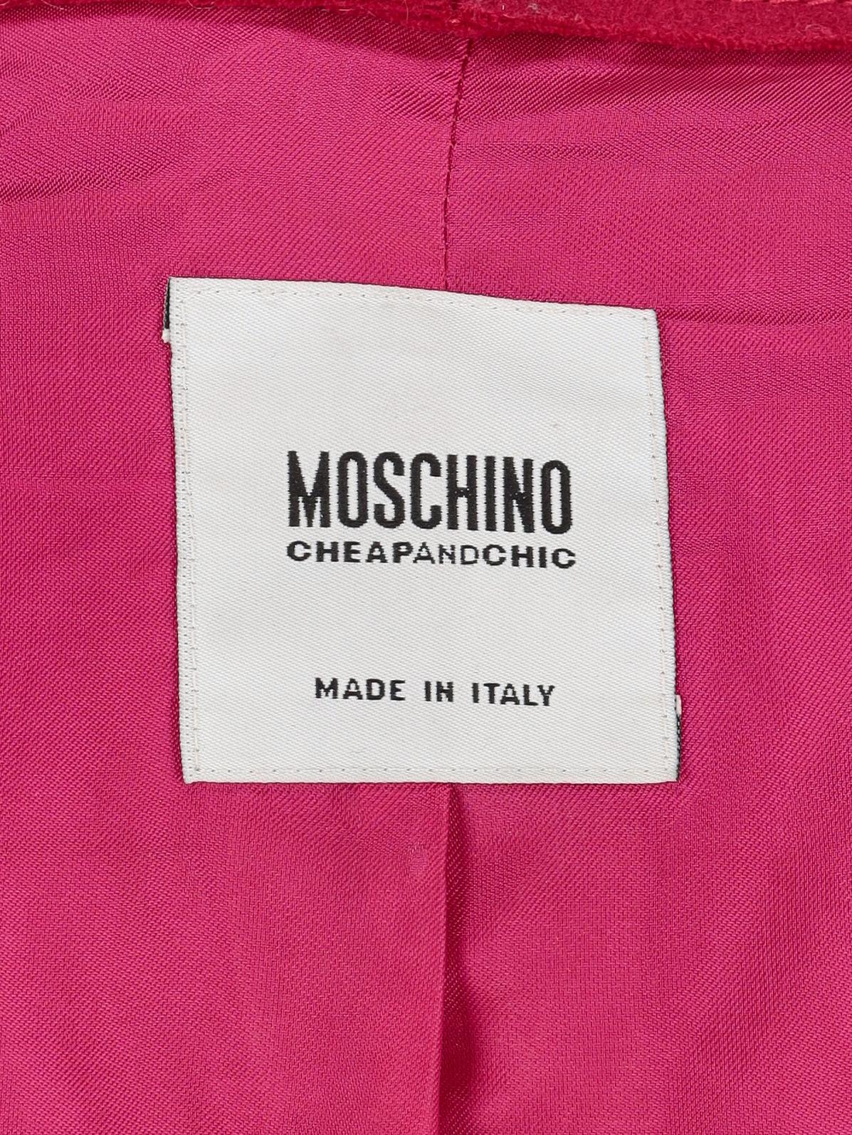 Moschino Fuchsia Wool Coat BR002385  Moschino 