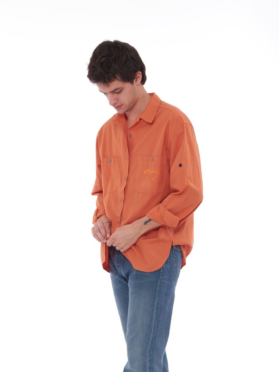 Y2K Krizia oversized orange shirt U222-21/2  Krizia 