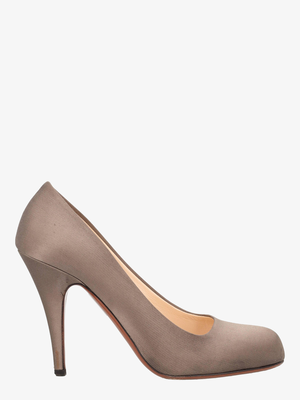 Prada Grey Satin  Décolleté
