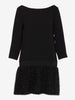 Moschino Black dress with lurex skirt