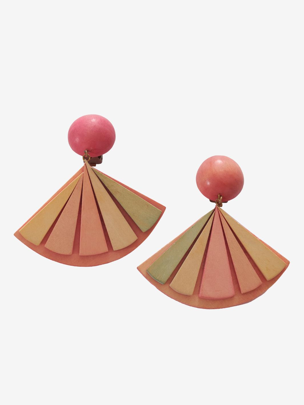 Vintage Wooden Earrings MR280923_05  Vintage 