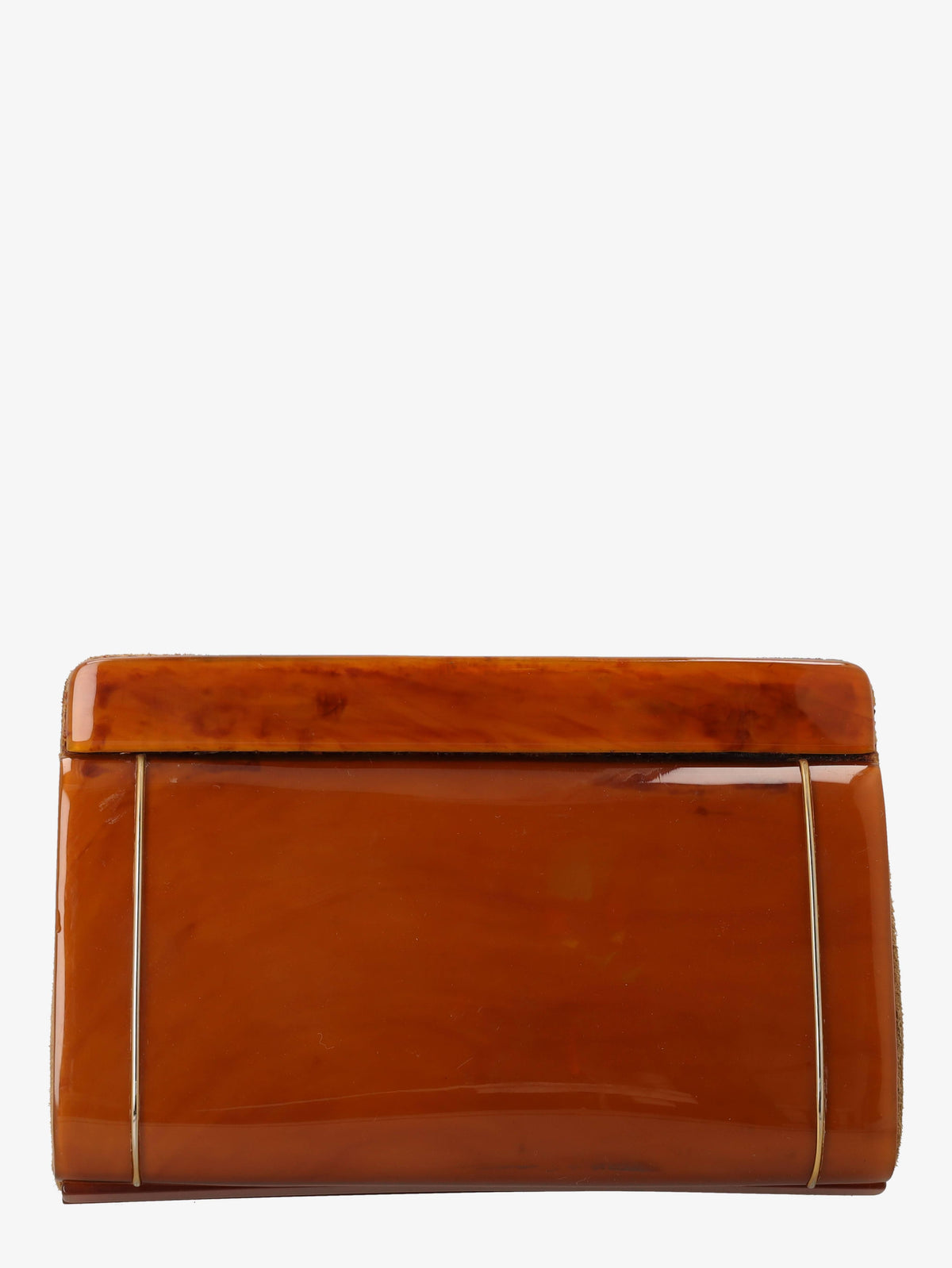 Vintage Caramel Bakelite Clutch WCV13032025.25  Vintage 