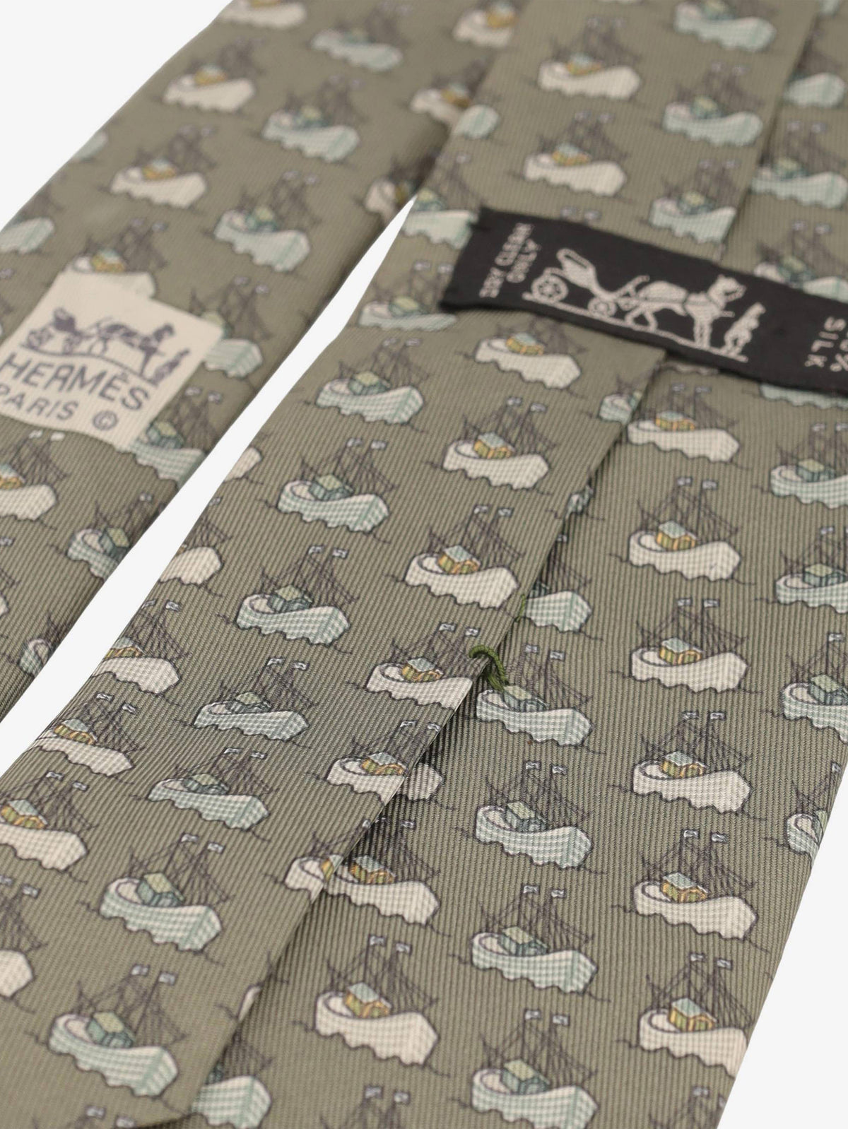 Hermès Boat Print Tie W16062025.3  Hermès 