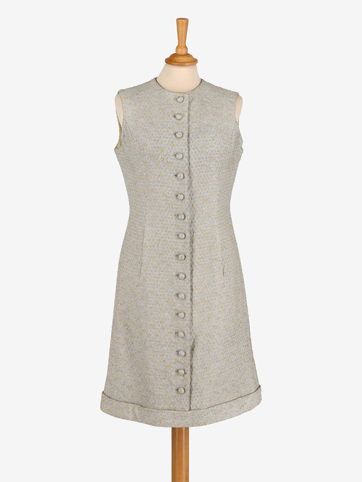 Silver Midi Buttoned Dress - 60s MRTHG.1  Harry halgo 