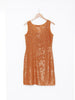 2010 Parosh sleeveless dress with orange sequins W22060903  Parosh 