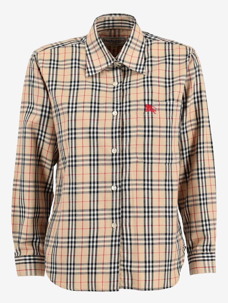 Burberry Beige Check Shirt W24121240  Burberry 